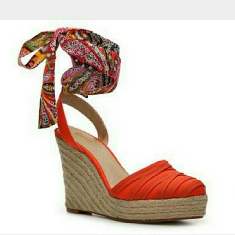 Levity Sierra Wedge Stylish burnt Orange Wedge Sandals
